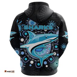 cronulla hoodie sharks indigenous
