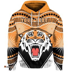 Custom Personalised Tigers Hoodie Wests Indigenous Newest