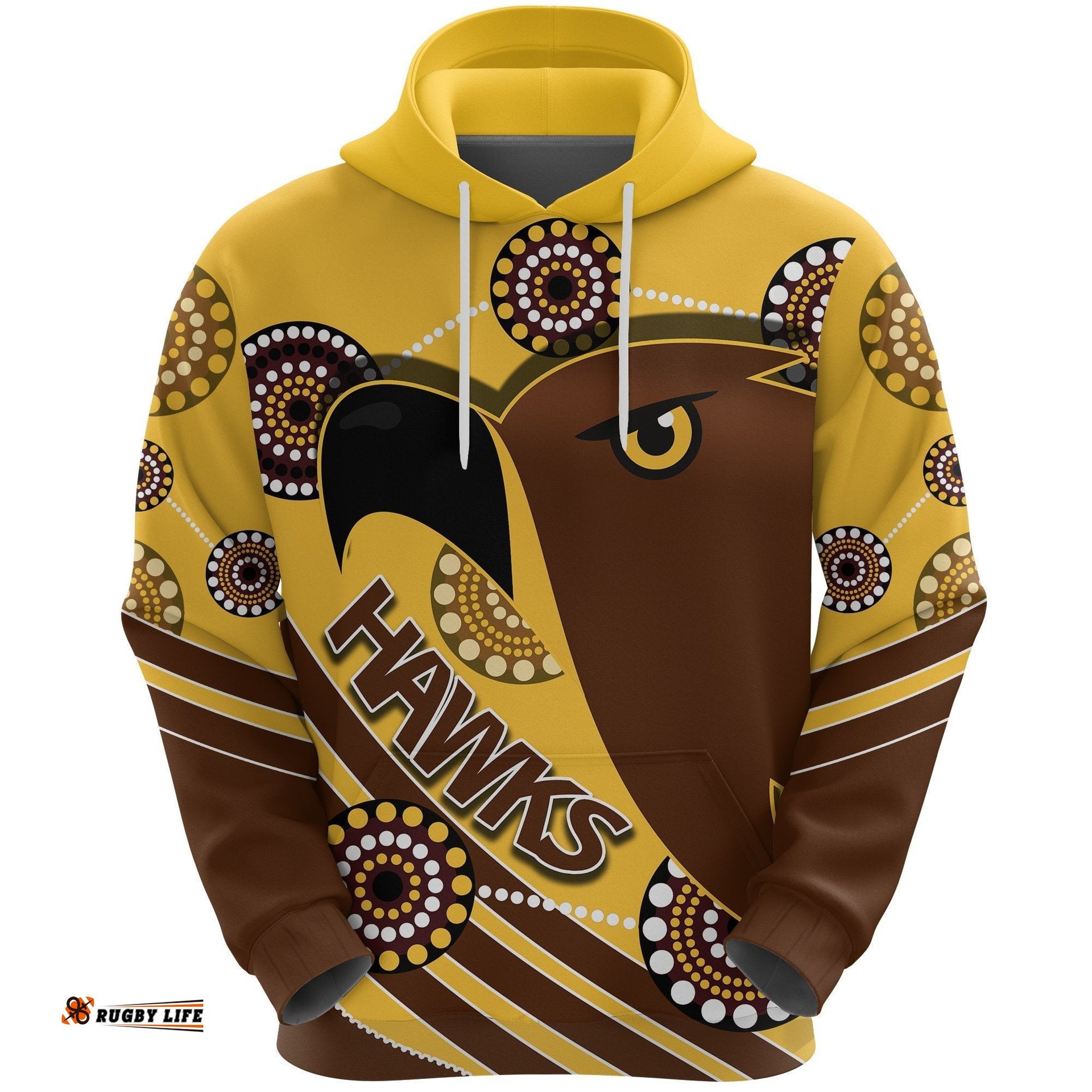 pride hawks hoodie hawthorn indigenous