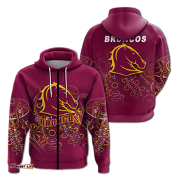 brisbane broncos rugby indigenous hoodie