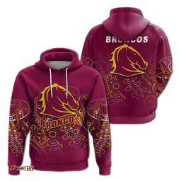 brisbane broncos rugby indigenous hoodie