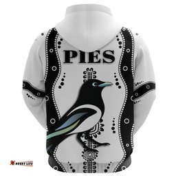 Collingwood Hoodie Pies Indigenous White