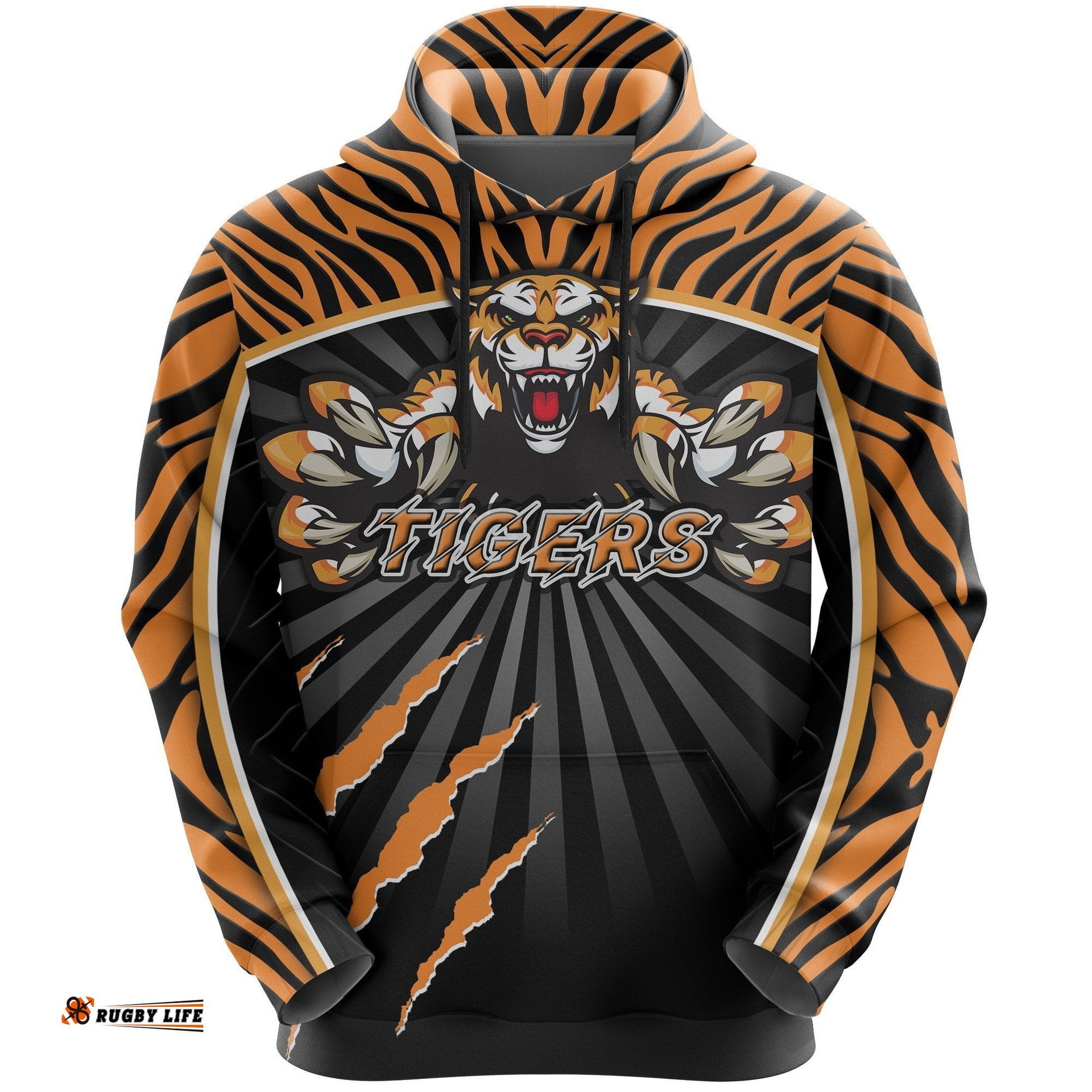 wests hoodie rugby tigers