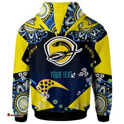 eels rugby hoodie custom personalised eels "all you got all the time" aboriginal player and number hoodie