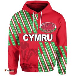 Cymru Hoodie Rugby Style