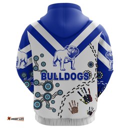 custom personalised canterbury bankstown bulldogs hoodie indigenous no1
