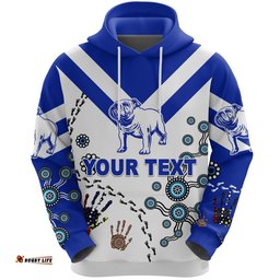 custom personalised canterbury bankstown bulldogs hoodie indigenous no1