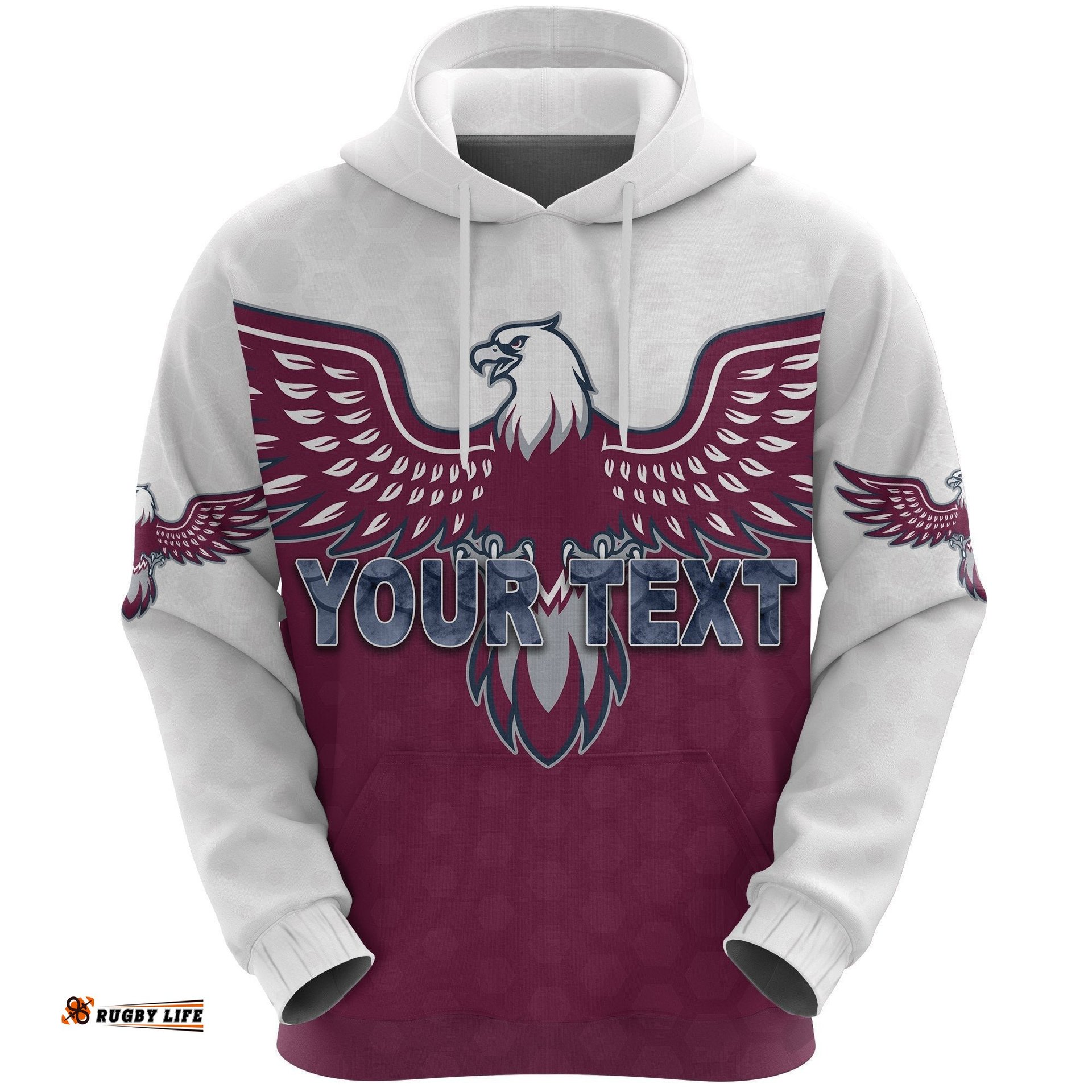custom personalised warringah hoodie sea eagles