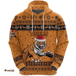 Wests Christmas Hoodie Tigers Unique Vibes Orange