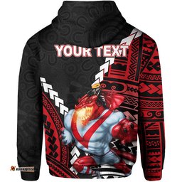 dragons rugby hoodie mix polynesian