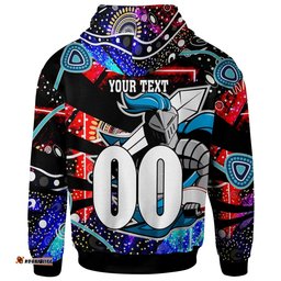 knights rugby hoodie custom knights rugby league team with aboriginal culture player and number hoodie