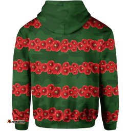 rabbitohs hoodie poppy flowers