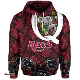Queensland Hoodie Reds Rugby Koala