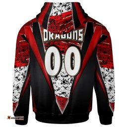 st george rugby hoodie custom dragon rugby cup final series champions sport style personalised player and number hoodie