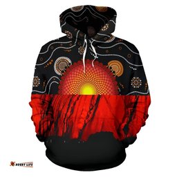 hoodie australia aboriginal flag