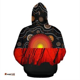 hoodie australia aboriginal flag