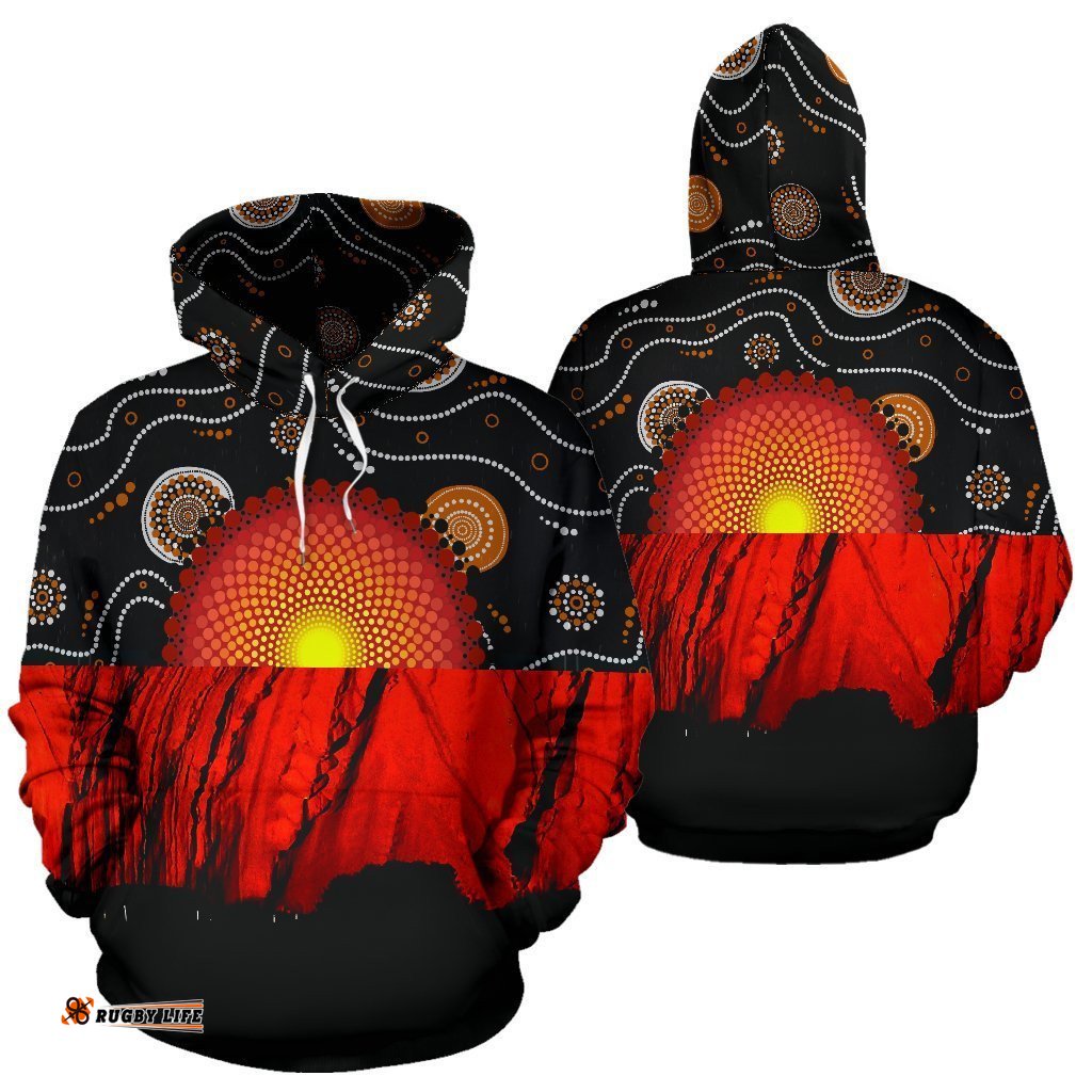 hoodie australia aboriginal flag