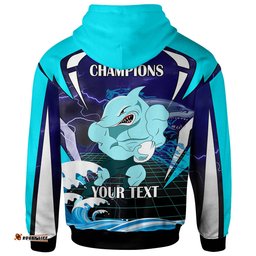 sharks rugby hoodie custom final series champions sharks rugby league player and number hoodie