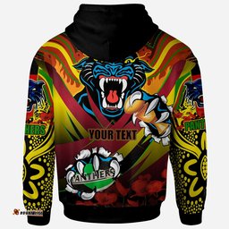 panthers premierships rugby hoodie custom "go panthers" champion claw scratch aboriginal culture hoodie