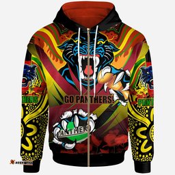 panthers premierships rugby hoodie custom "go panthers" champion claw scratch aboriginal culture hoodie