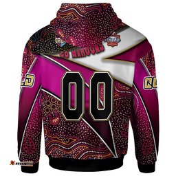 queensland rugby league team hoodie custom queensland maroons with aboriginal patterns state of origin hoodie