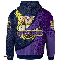 storm rugby hoodie custom rugby ball ride the storm aboriginal patterns hoodie