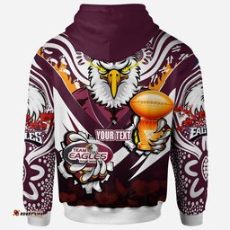 sea eagles premierships rugby hoodie custom "go manly" champion claw scratch aboriginal culture hoodie