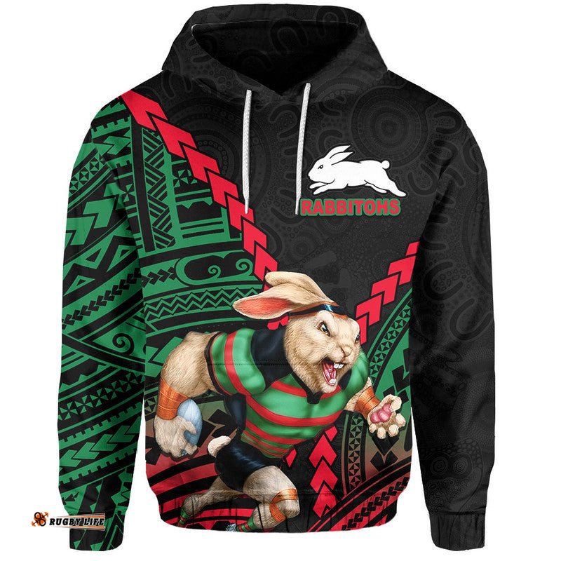rabbitohs rugby hoodie mix polynesian