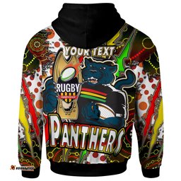 panthers rugby hoodie custom panthers rugby nrl grand final aboriginal art personalised player and number hoodie