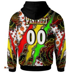 panthers rugby hoodie custom panthers rugby nrl grand final aboriginal art personalised player and number hoodie