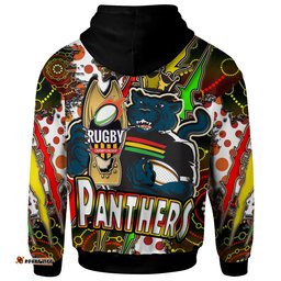 panthers rugby hoodie custom panthers rugby nrl grand final aboriginal art personalised player and number hoodie