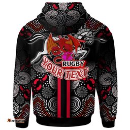 st george rugby hoodie custom st george rugby ball aboriginal indigenous sport style hoodie