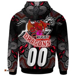st george rugby hoodie custom st george rugby ball aboriginal indigenous sport style hoodie