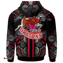 st george rugby hoodie custom st george rugby ball aboriginal indigenous sport style hoodie