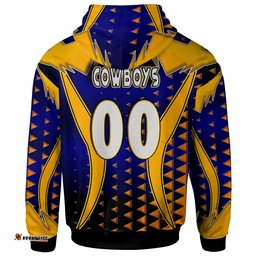 cowboys rugby hoodie custom bull rugby cup final series champions sport style personalised player and number hoodie