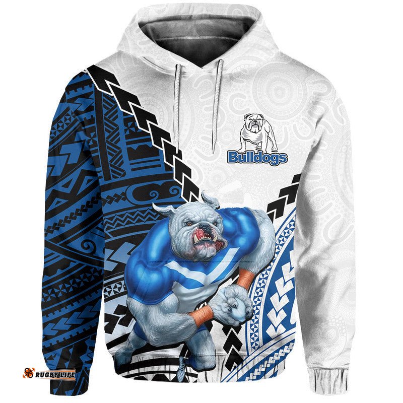 bulldogs rugby hoodie mix polynesian