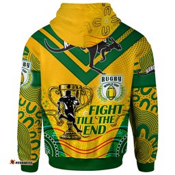 kangaroos rugby hoodie custom kangaroos mascot stronger together hoodie