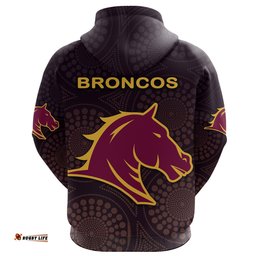 brisbane hoodie broncos simple indigenous