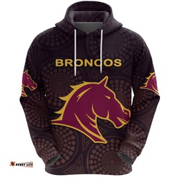 brisbane hoodie broncos simple indigenous