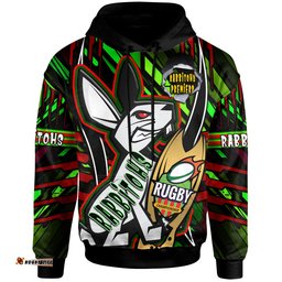 rabbitohs rugby hoodie custom rabbitohs league final series champions personalised name and number hoodie