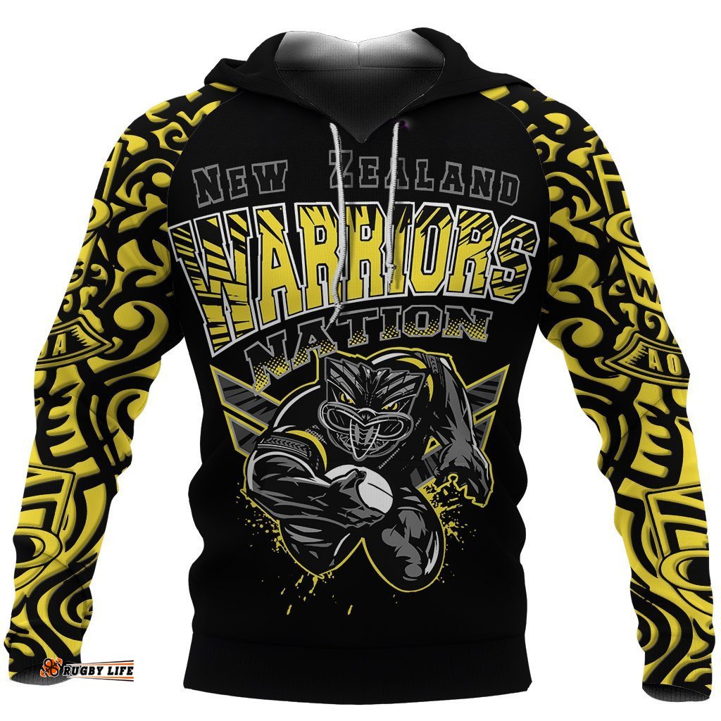 new zealand warriors rugby hoodie yellow style