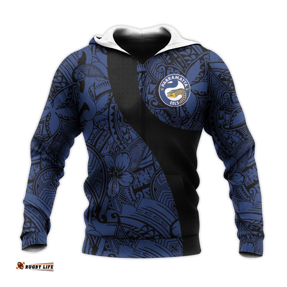 parramatta eels hoodie polynesian nrl