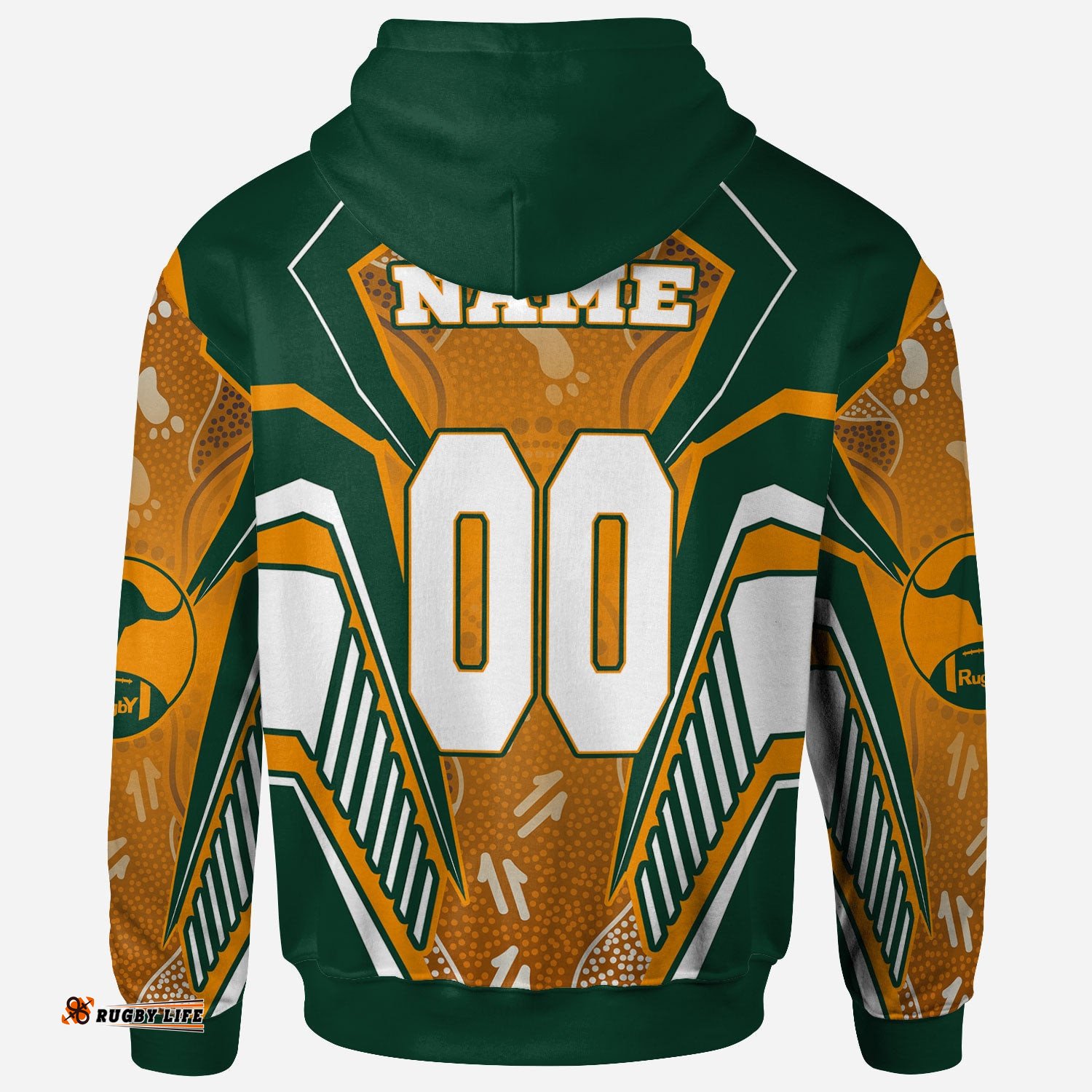 wallabies rugby championship hoodie custom wallabies super squad sport style aboriginal hoodie