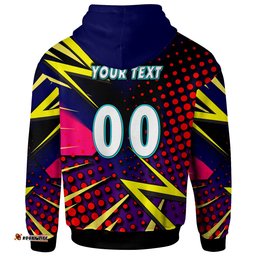 storm rugby hoodie custom storm and thunder rugby nrl grand final style of dot background personalised player and number hoodie