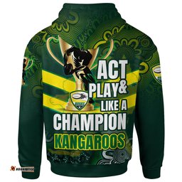 kangaroos rugby hoodie custom act and play like a champion hoodie