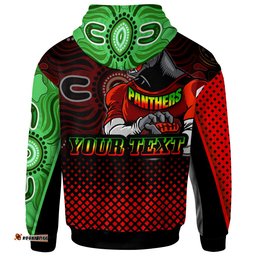 panthers rugby hoodie custom panthers keep fighting aboriginal patterns hoodie