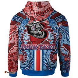 knights rugby hoodie custom knights logo aboriginal indigenous sport style hoodie