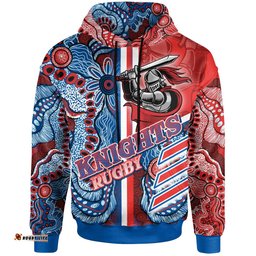 knights rugby hoodie custom knights logo aboriginal indigenous sport style hoodie