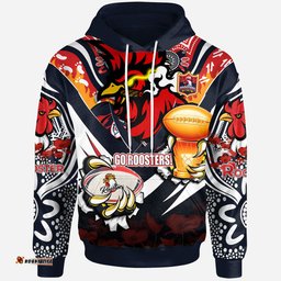 roosters premierships rugby hoodie custom "go roosters" super champion claw scratch aboriginal culture hoodie