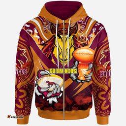 broncos premierships rugby hoodie custom "go broncos" champion claw scratch aboriginal culture hoodie